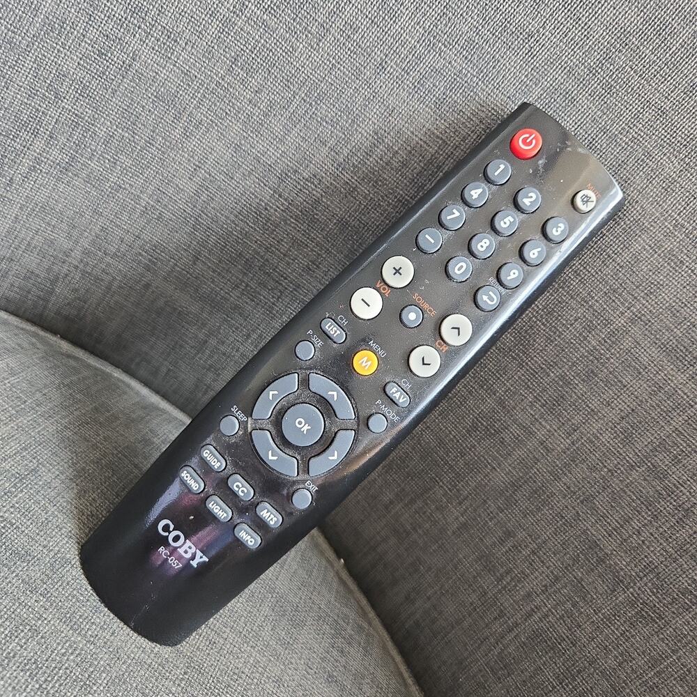 RC-057 Remote Control for Coby TV TFTV2425 TFTV2225 TFTV1925 TFTV3229 used